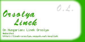 orsolya linek business card